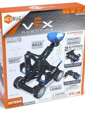 HEXBUG VEX Robotics Catapult Launcher STEM Kit - Black & Blue